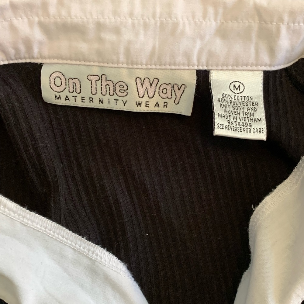 Maternity Collared Preppy Top - image 2